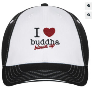 trucker hat- 'I love buddha blown up'